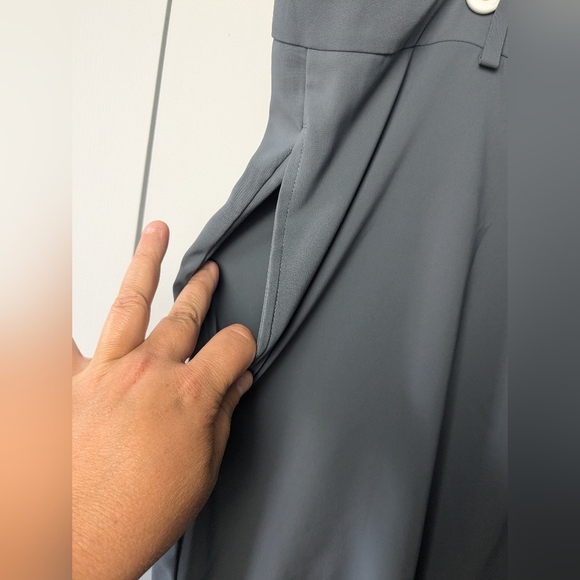 NIKE TIGER WOODS Platinum Men Golf Pants Size 40x32 Gray Color With Pockets - Picture 6 of 15